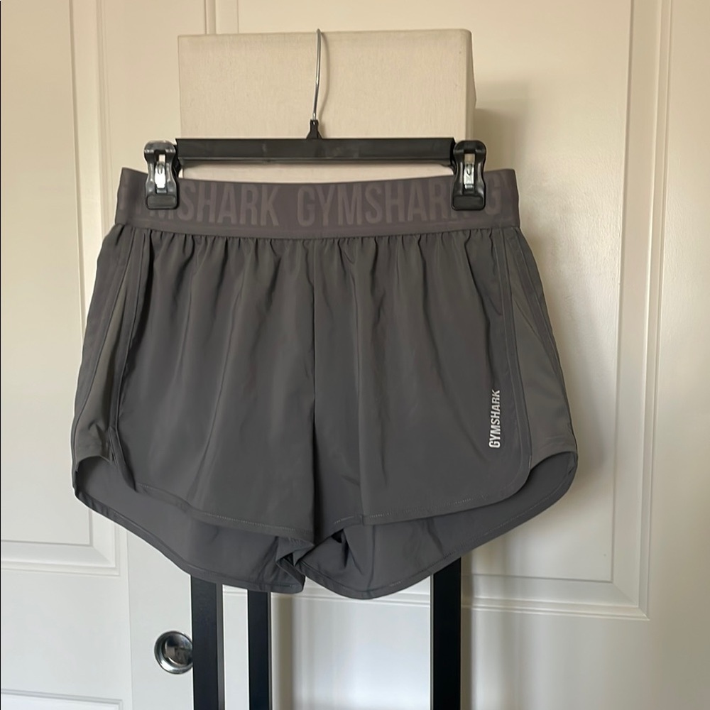 Gymshark Gray Athletic Shorts Lightweight Elastic Waist